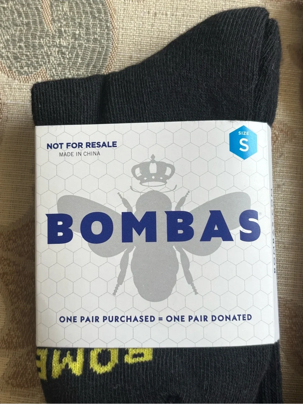 Men’s Bombas Black Athletic Crew Socks, New